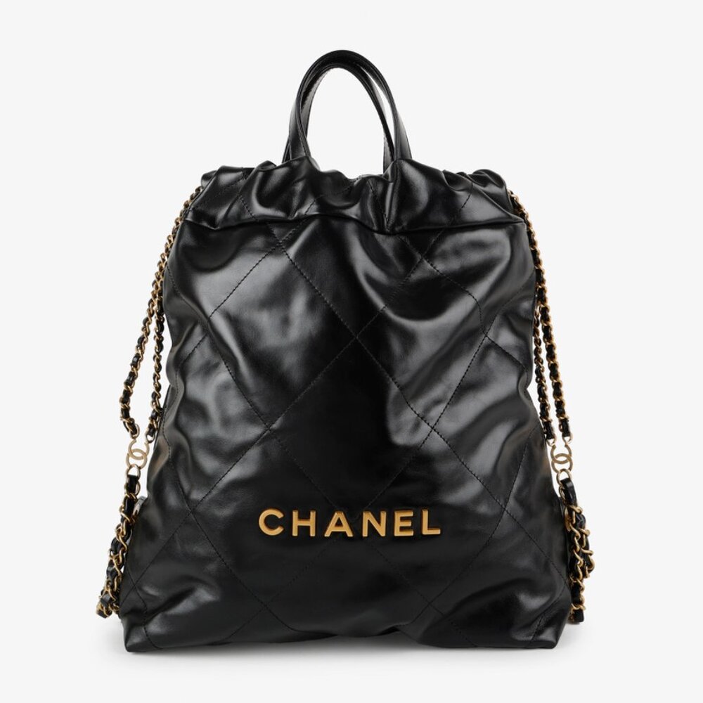 Chanel 22 Backpack Black Lambskin